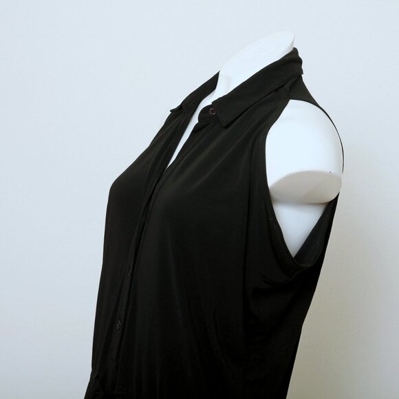 Theory Button Down Sleeveless Mini Dress - Picture 8 of 13